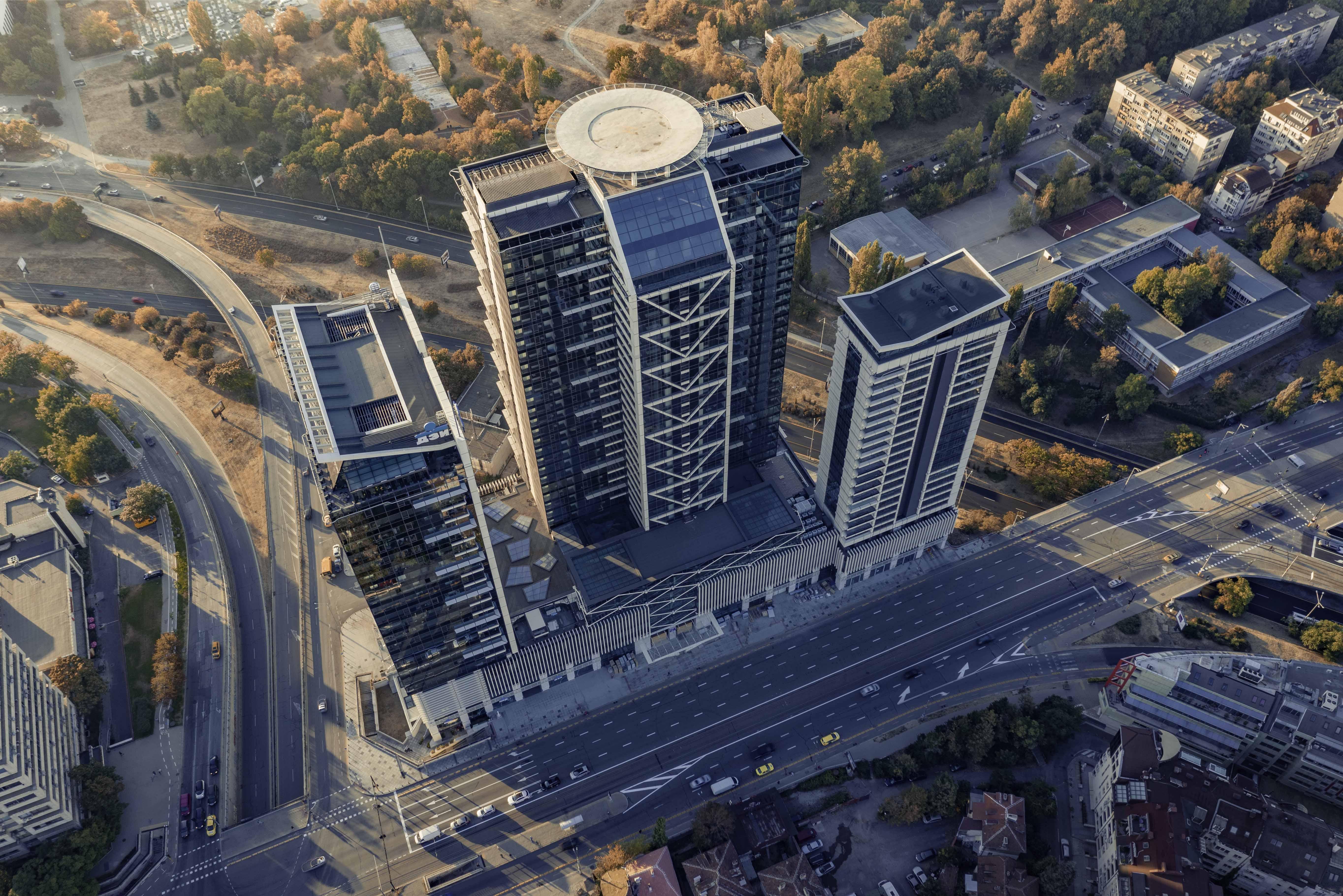 Grand Hotel Millennium صوفيا المظهر الخارجي الصورة Aerial view of the complex